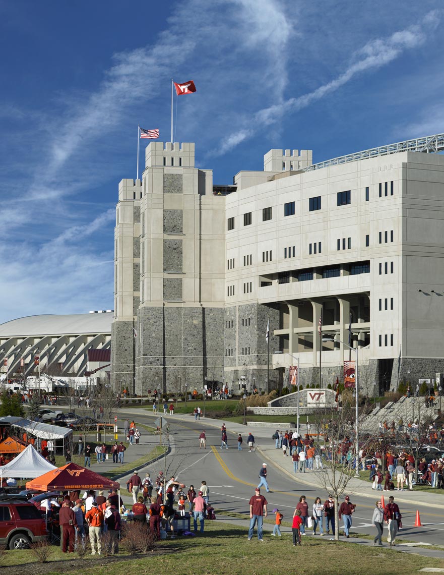 Virginia Tech Lane Stadium  | Maylone Architectural Photo
