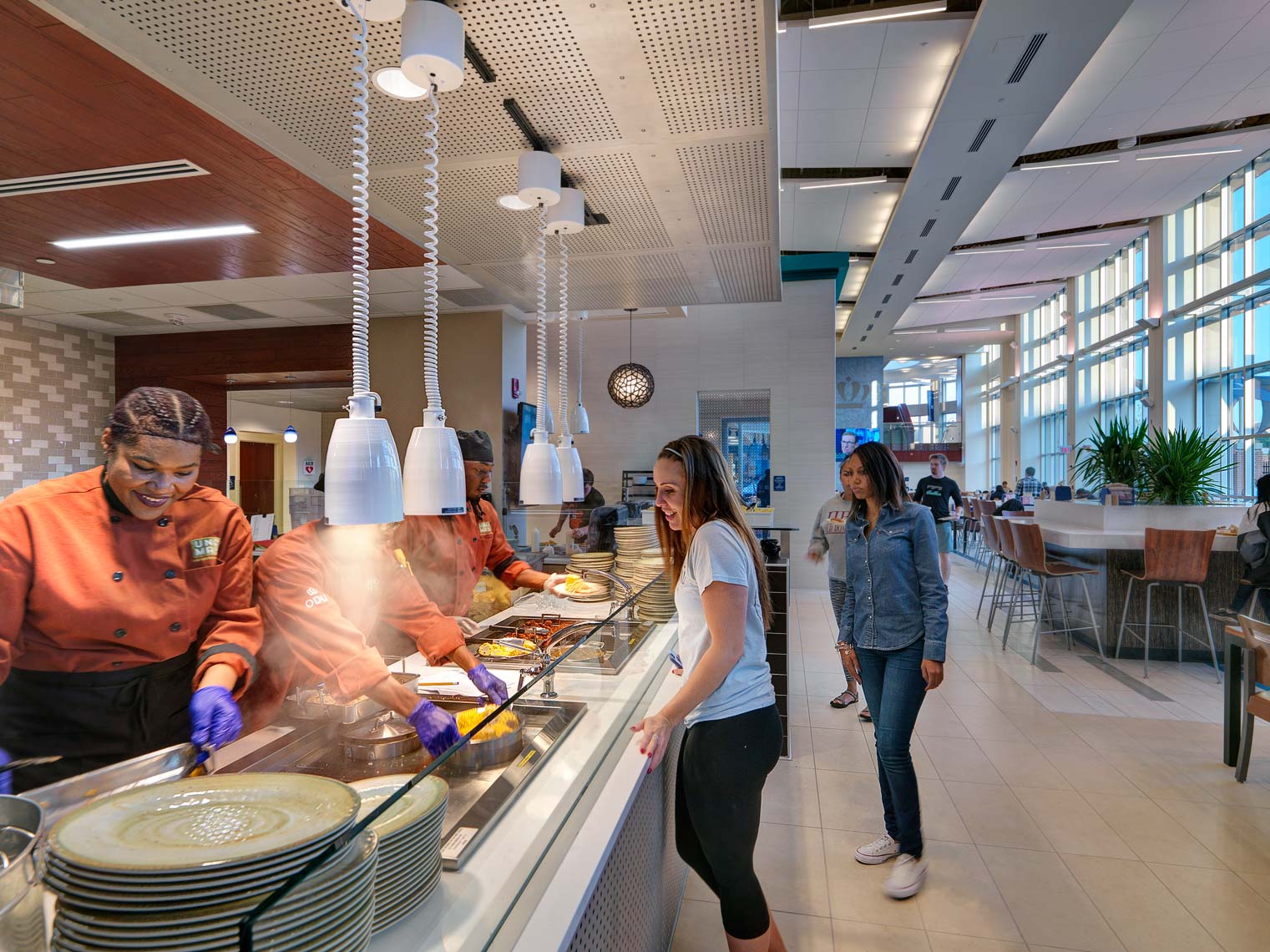 Old Dominion University Broderick Dining | Maylone Architectural Photo